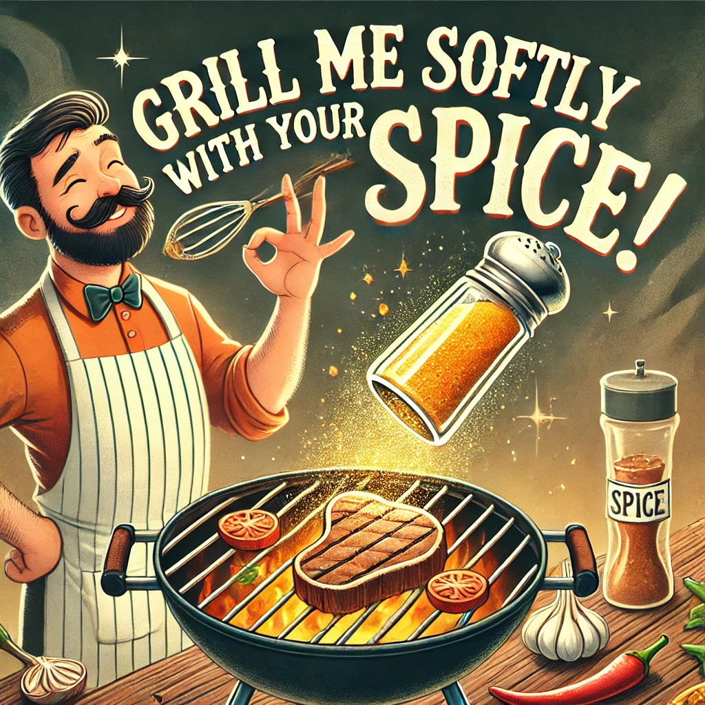 Grill me softly with your spice Grill puns