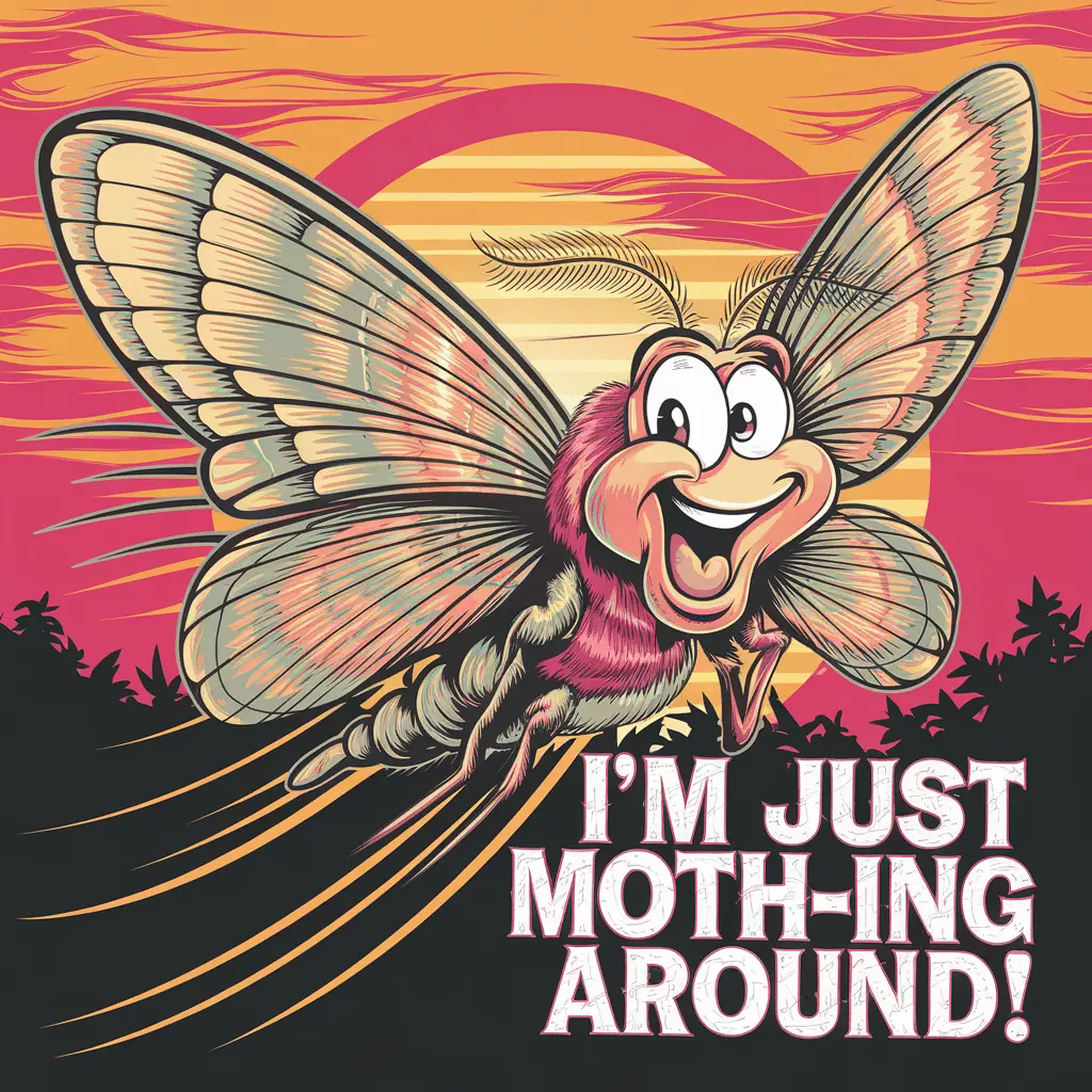 Im just moth ing around Moth puns