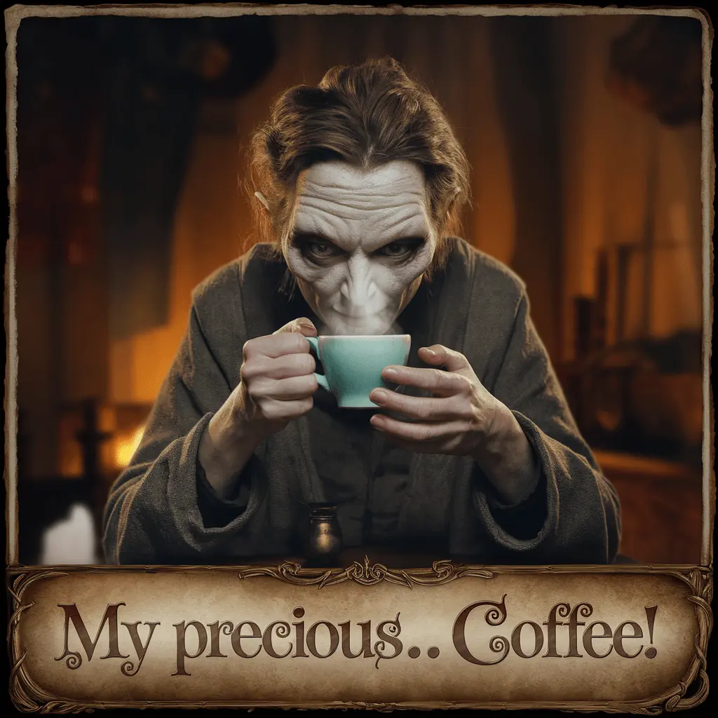 My precious… coffee Lord of the Ring Puns