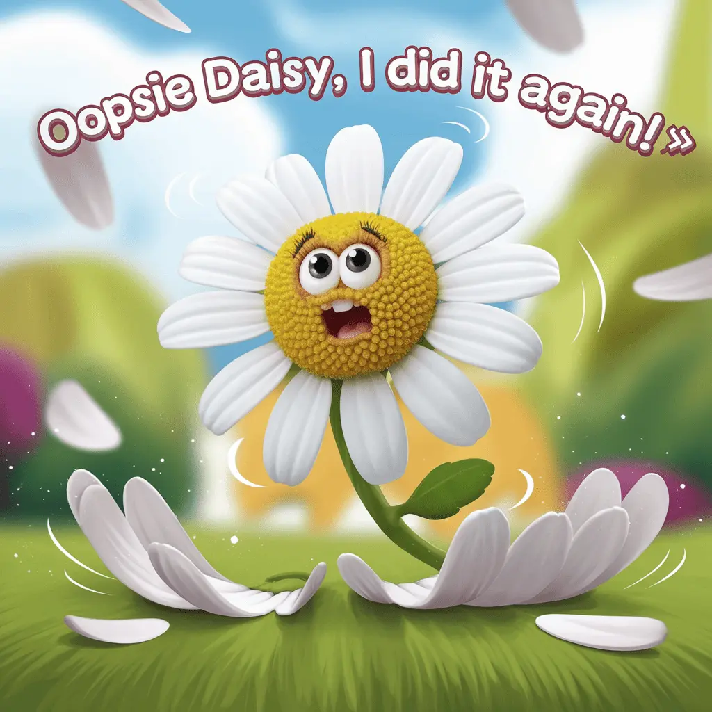 Oopsie daisy I did it again Daisy Puns