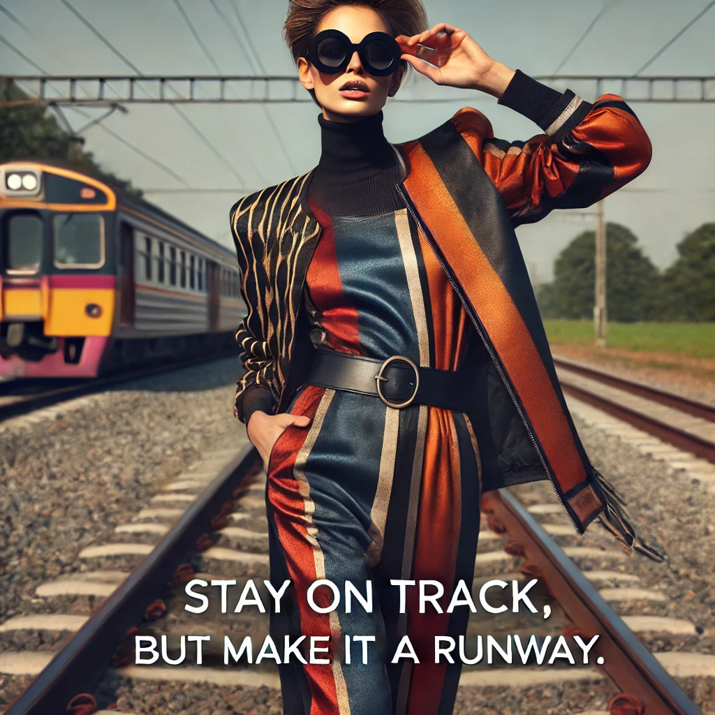 Stay on track but make it a runway. Track Puns