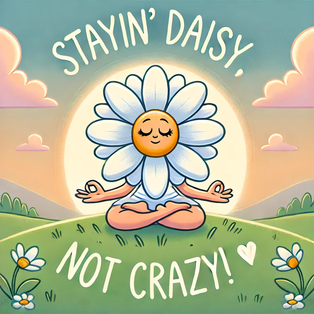 Stayin daisy not crazy Daisy Puns