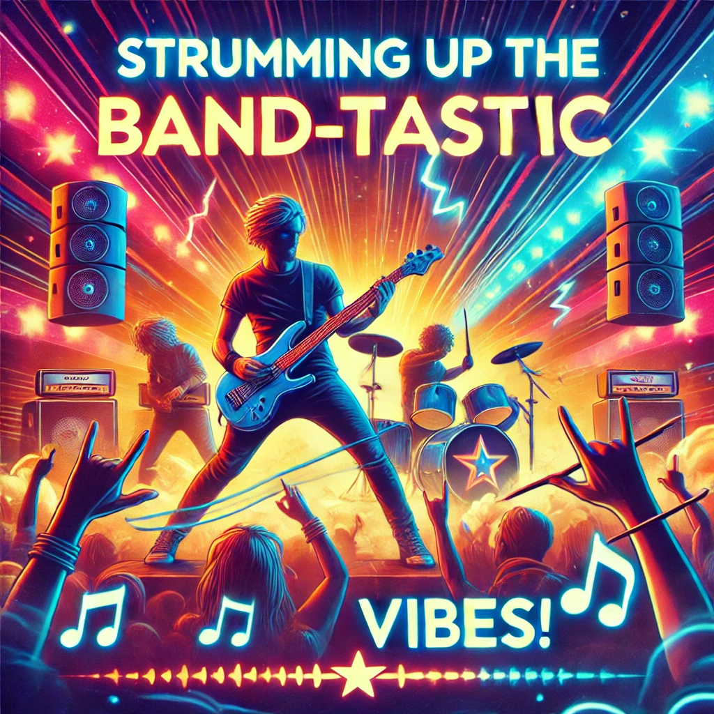Strumming up the band tastic vibes Band puns