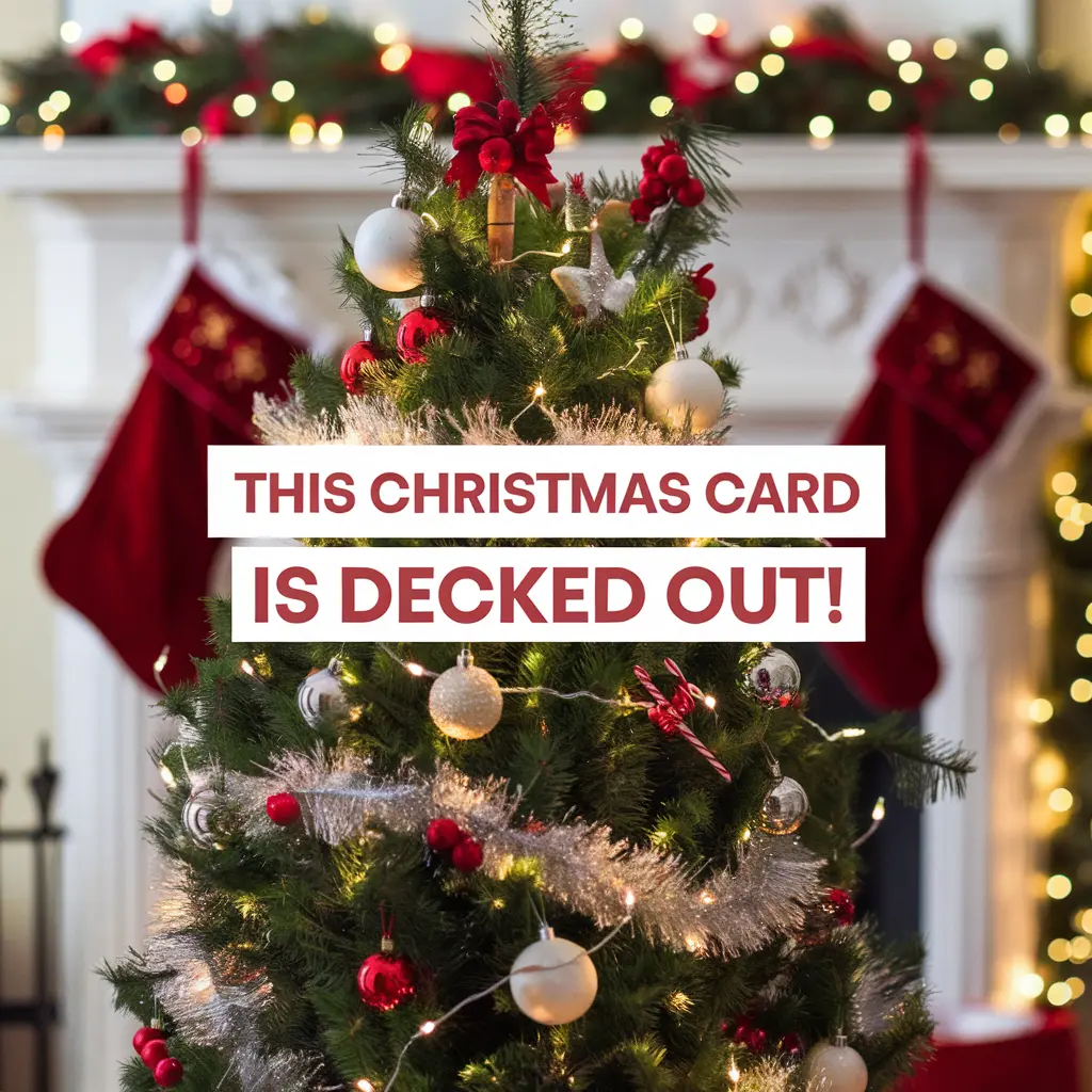 This Christmas Card is Decked Out Christmas Card Puns