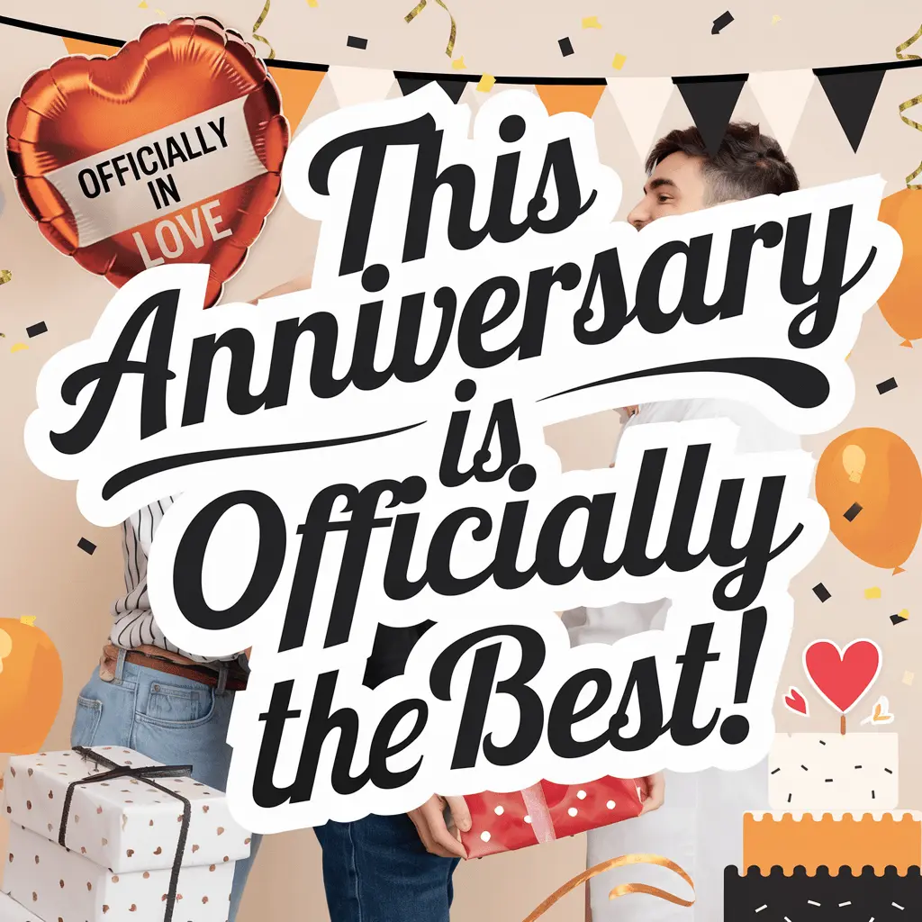 This anniversary is offi cially the bestStill in love Anniver surely Anniversary Puns