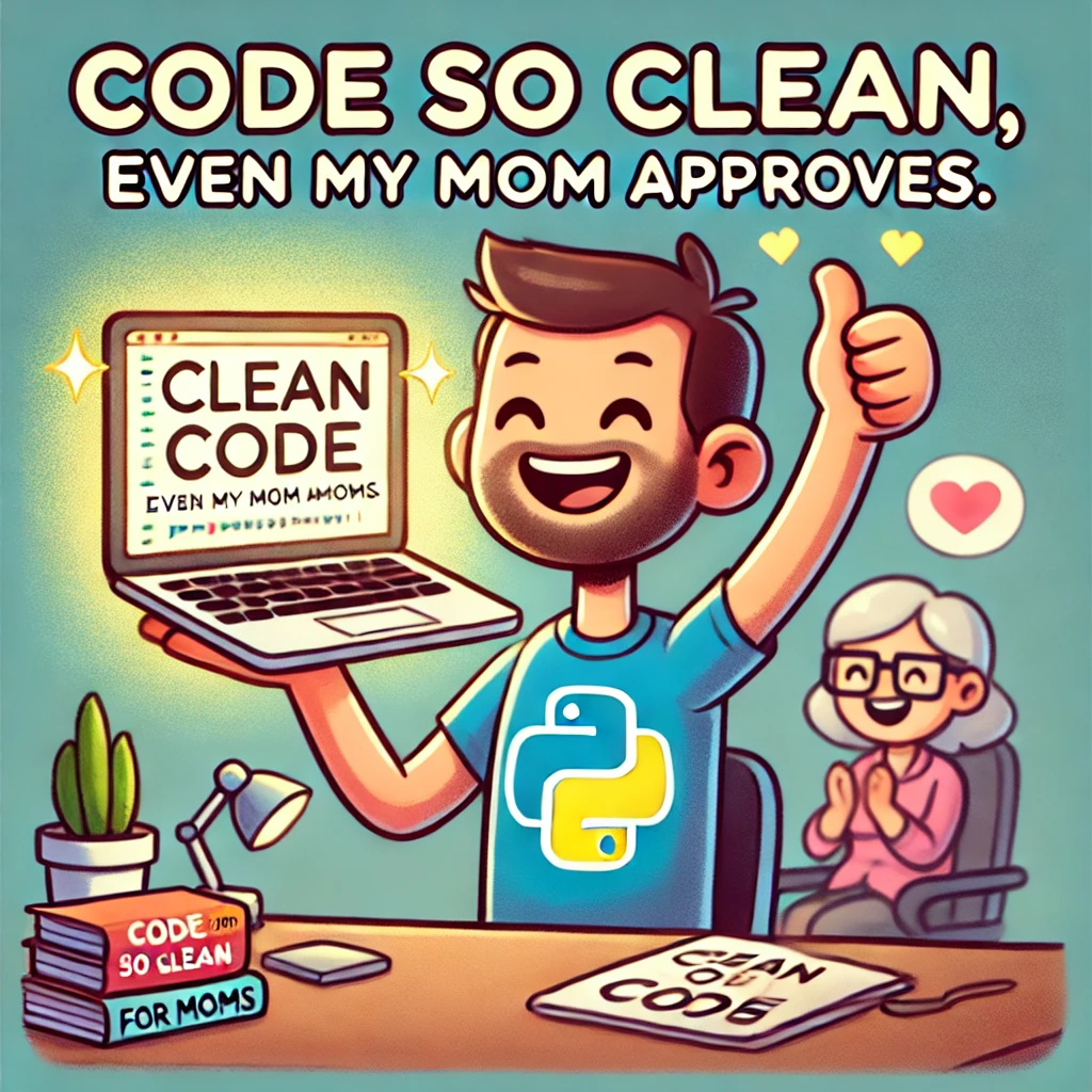 Code so clean even my mom approves. Programming Puns