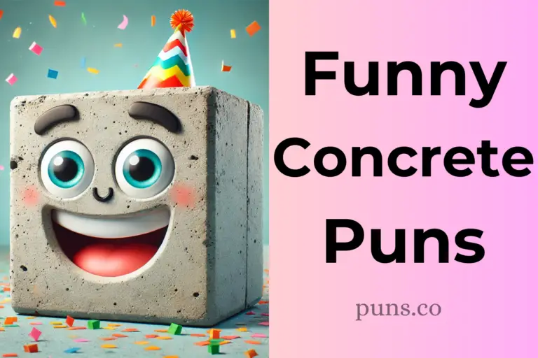 87 Concrete Puns that Will Cement You as the Life of the Party!