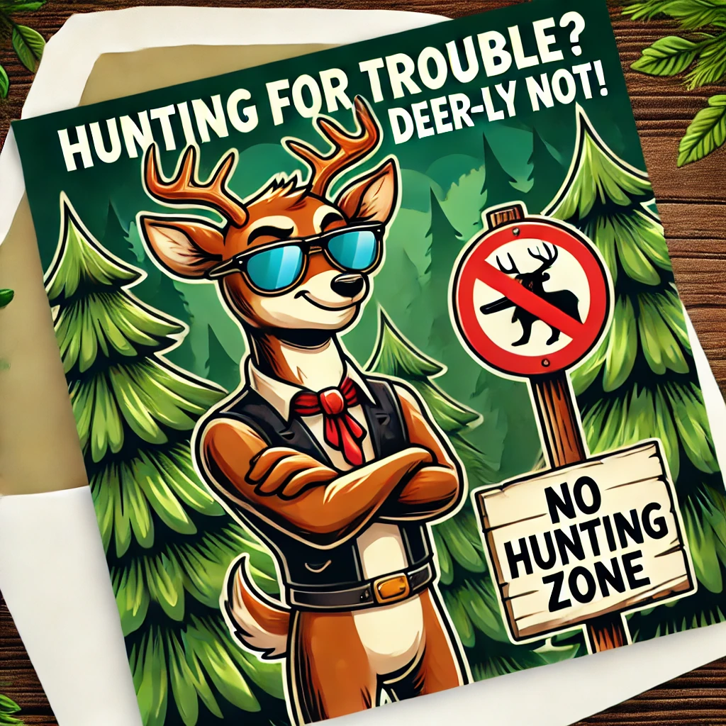 Hunting for Trouble Deer ly Not Hunting Puns