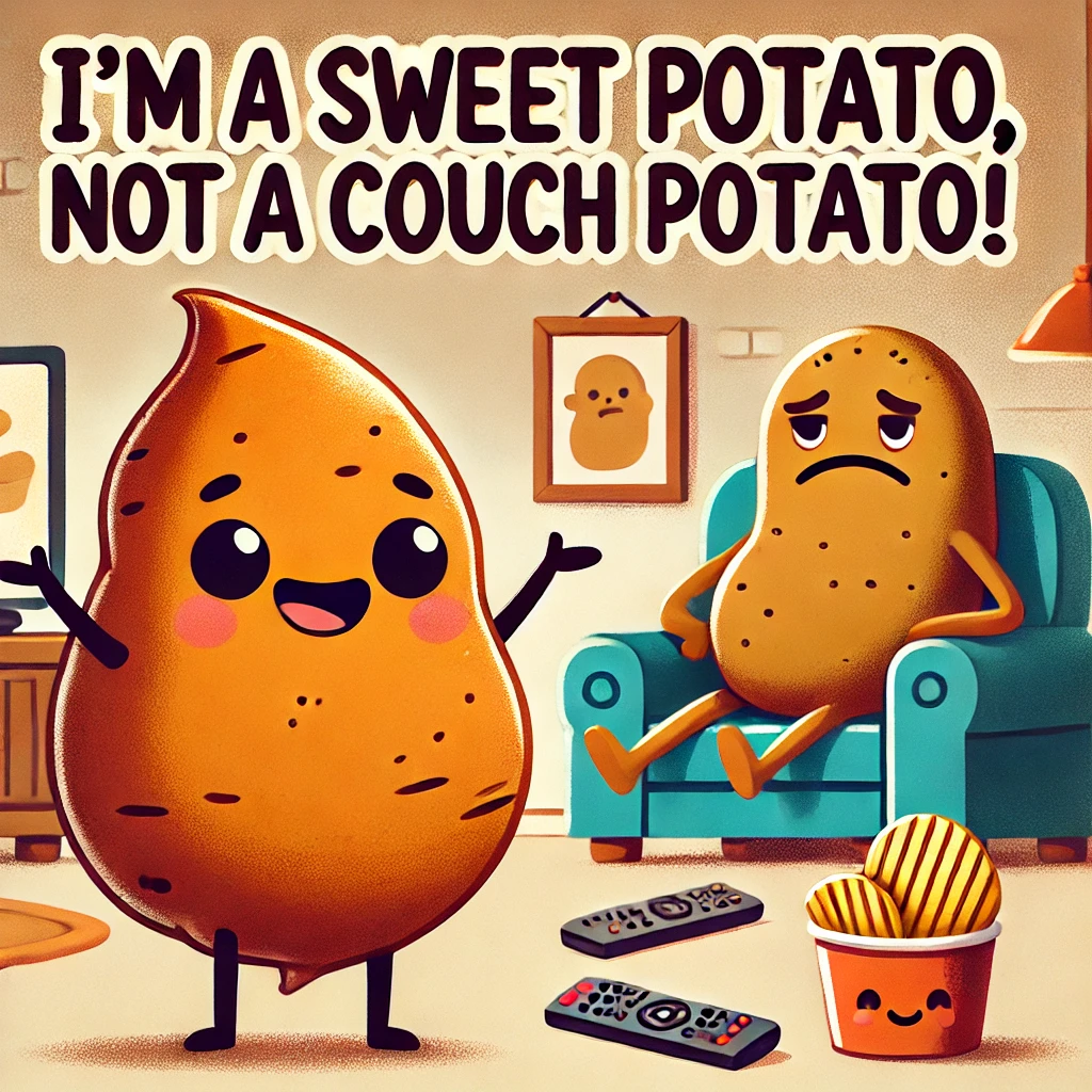 Im a sweet potato not a couch potato Sweet Potato Puns
