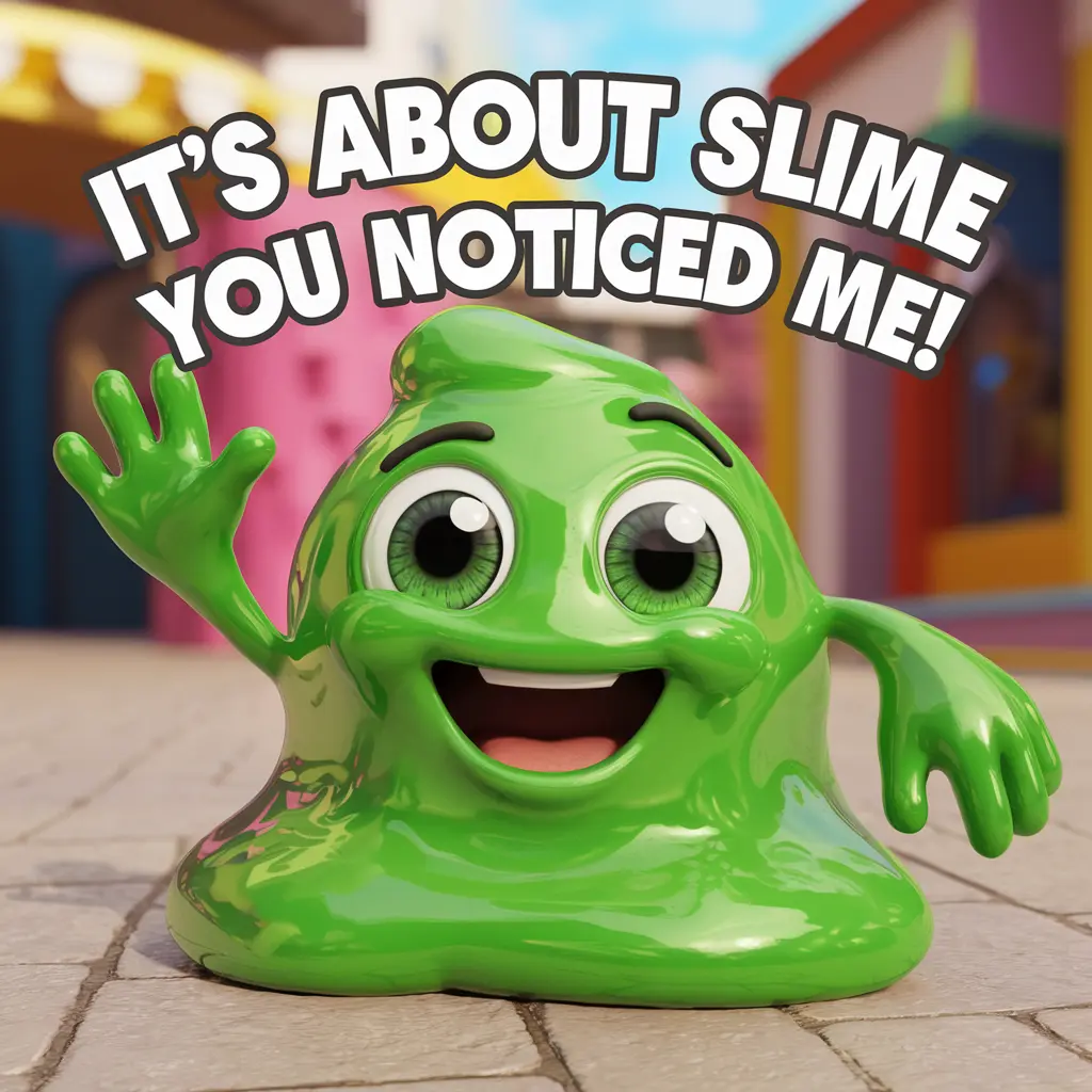 Its about slime you noticed me Slime Puns