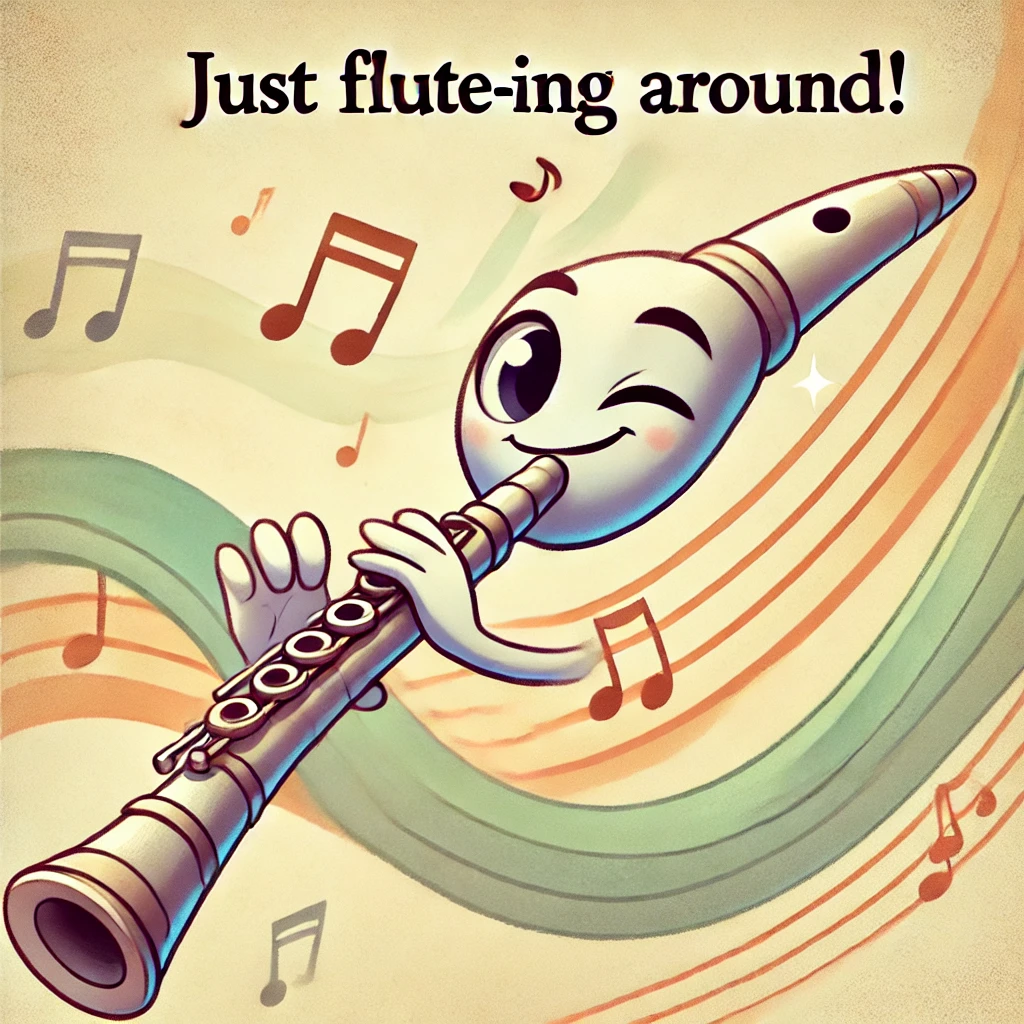 Just flute ing around Flute Puns