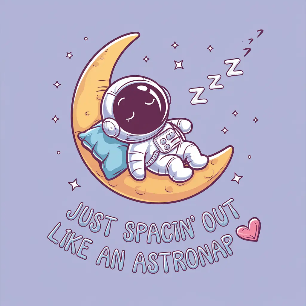 Just spacin out like an astronap Astronaut Puns Astronaut Puns
