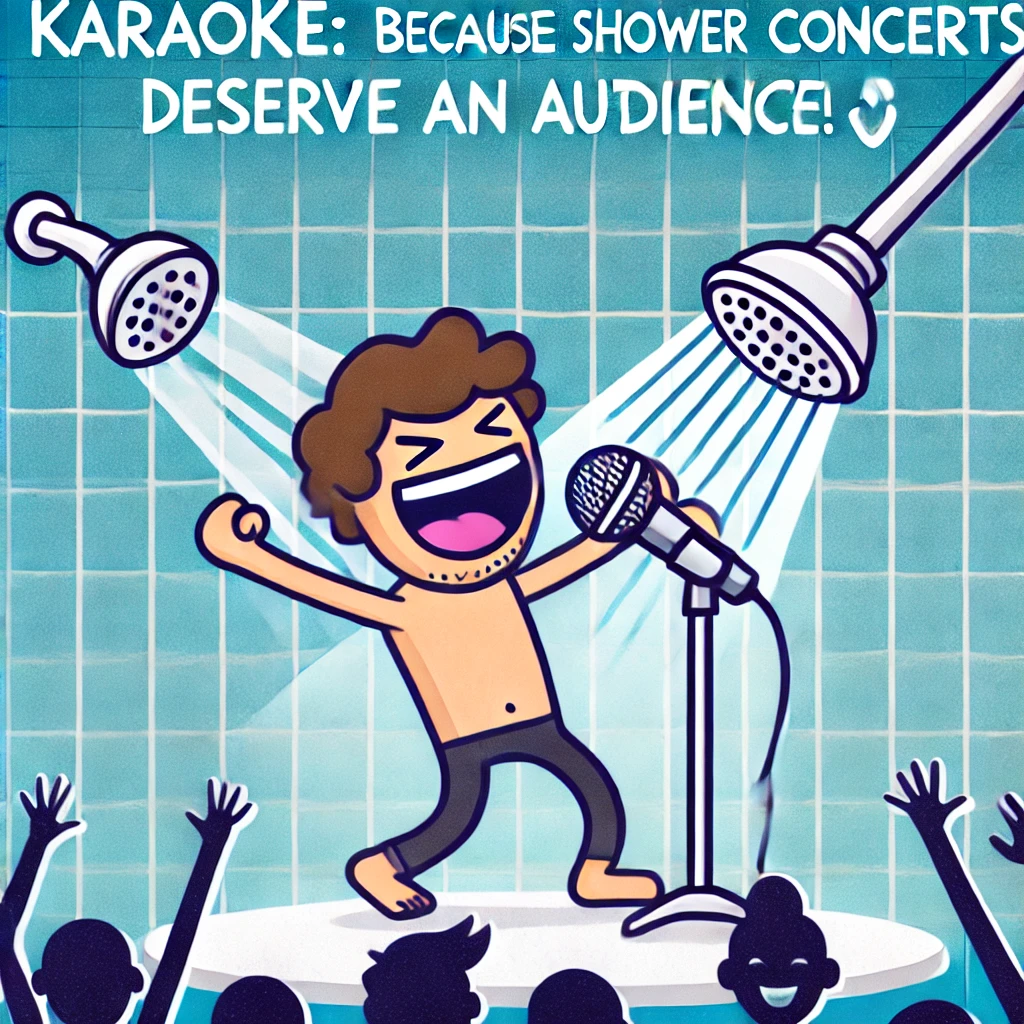 Karaoke Because shower concerts deserve an audience Karaoke Puns