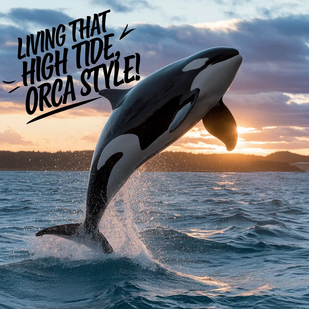 Living that high tide orca style Orca Puns