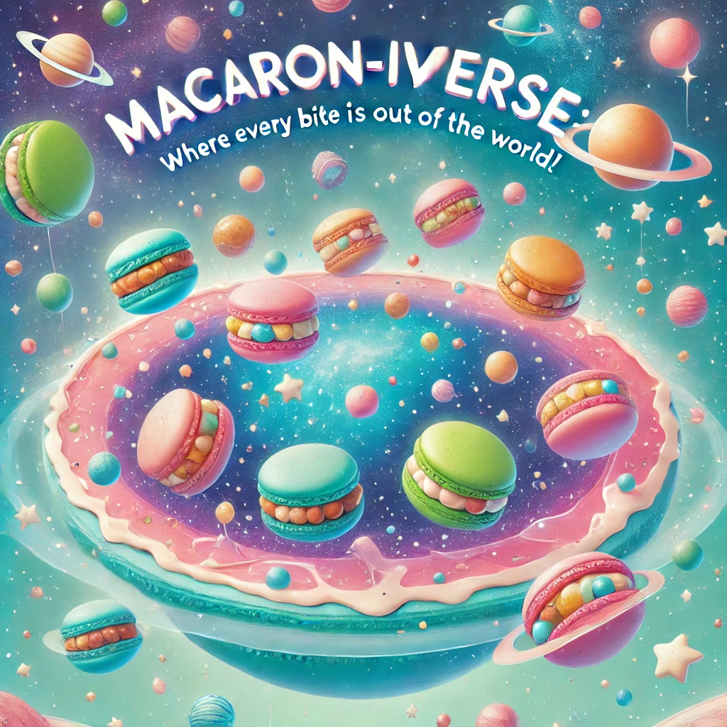 Macaron iverse where every bite is out of this world Macaron Puns