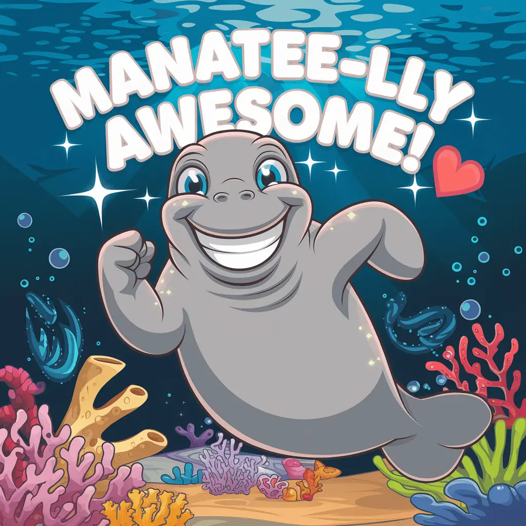 Manatee lly awesome Manatee Puns