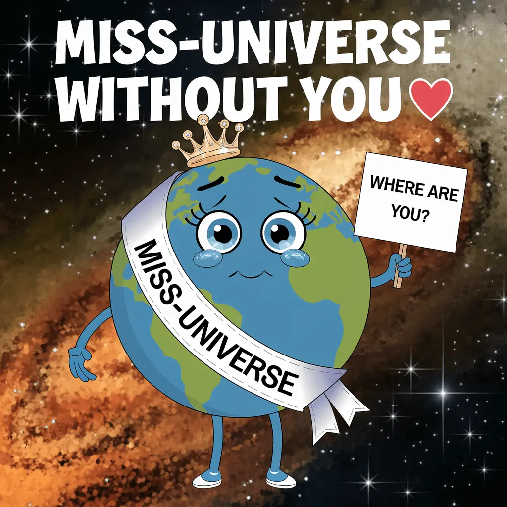 Miss universe without you Miss you Puns