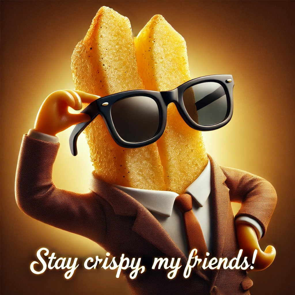 Stay crispy my friends French fry Puns