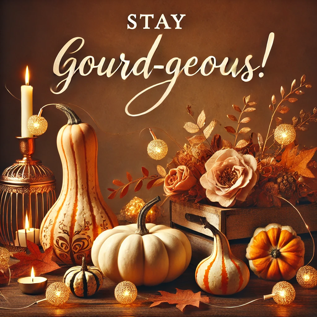 Stay gourd geous Gourd Puns