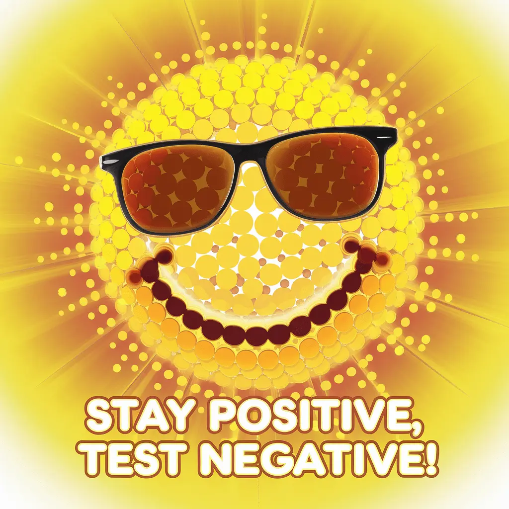 Stay positive test negative Positive Puns