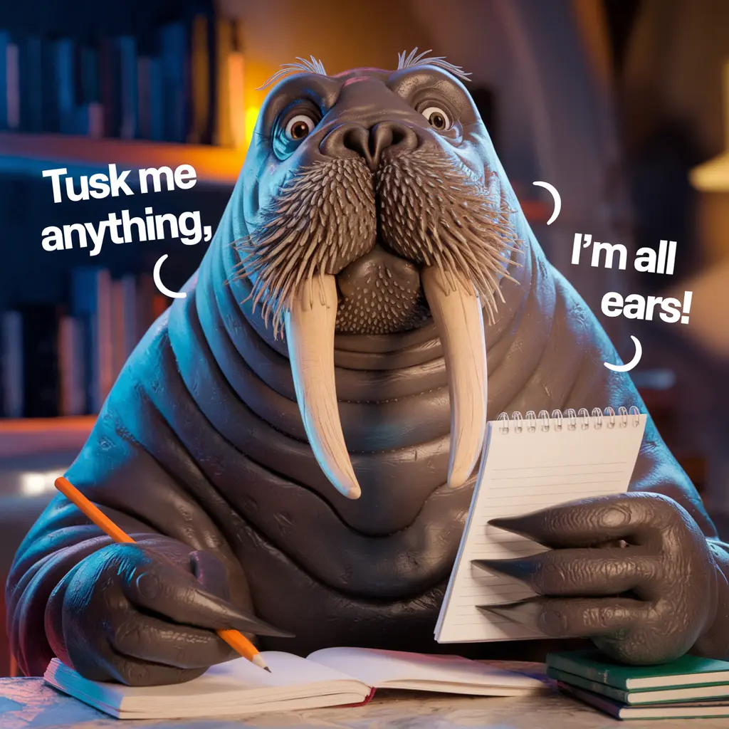 Tusk me anything Im all ears Walrus Puns