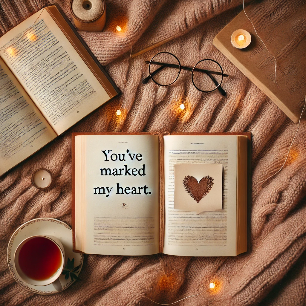 Youve marked my heart. Bookmark Puns