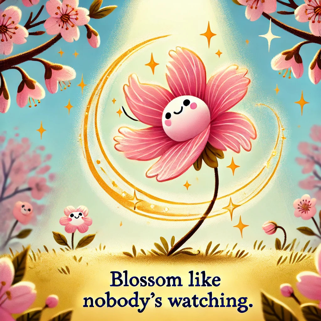 Blossom like nobodys watching. Cherry Blossom Puns