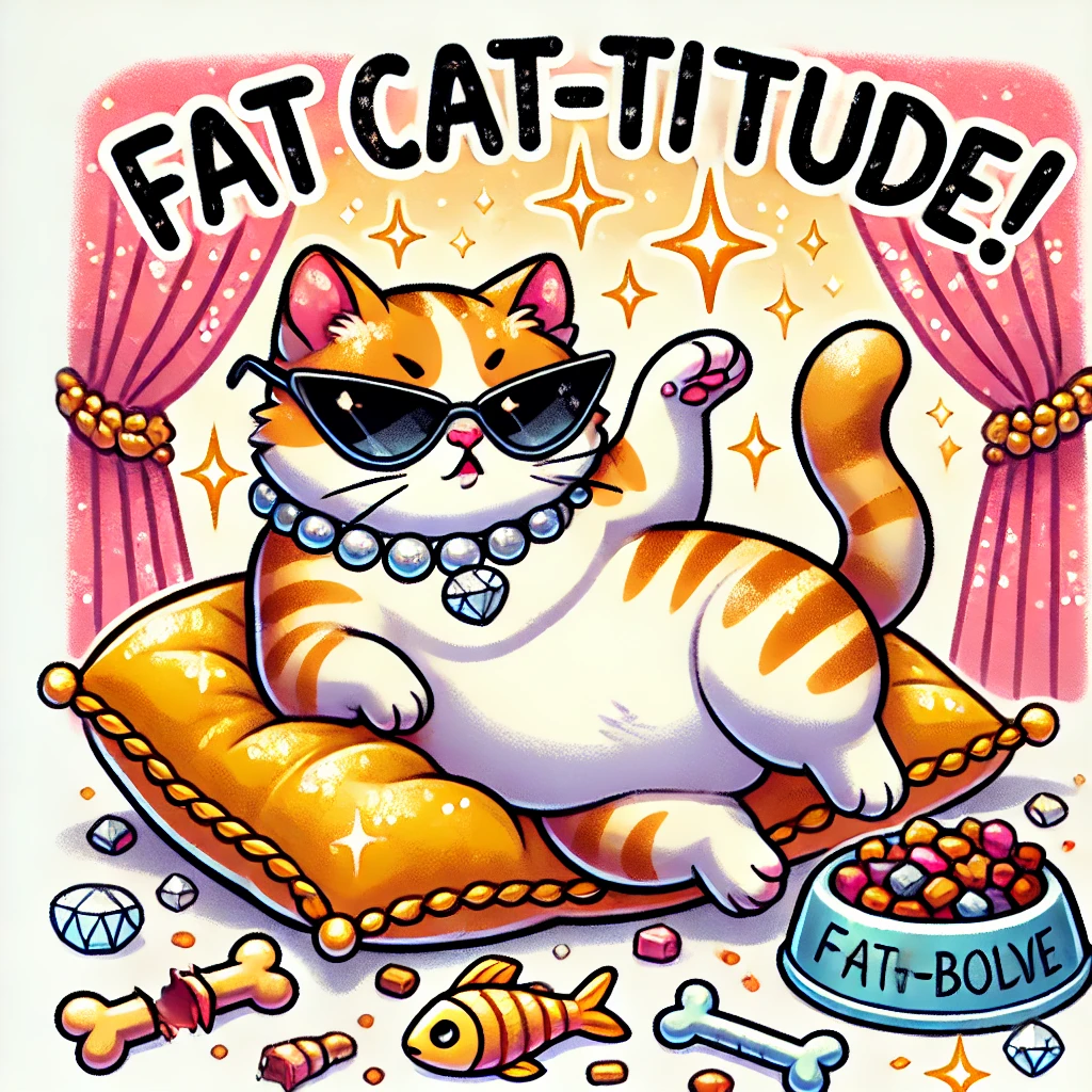 Fat Cat titude Fat Puns