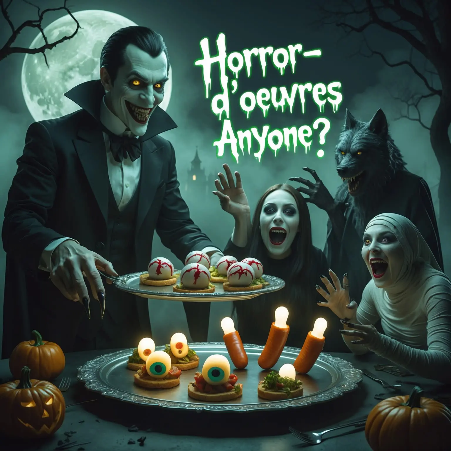 Horror doeuvres anyone Scream Puns Horror Puns