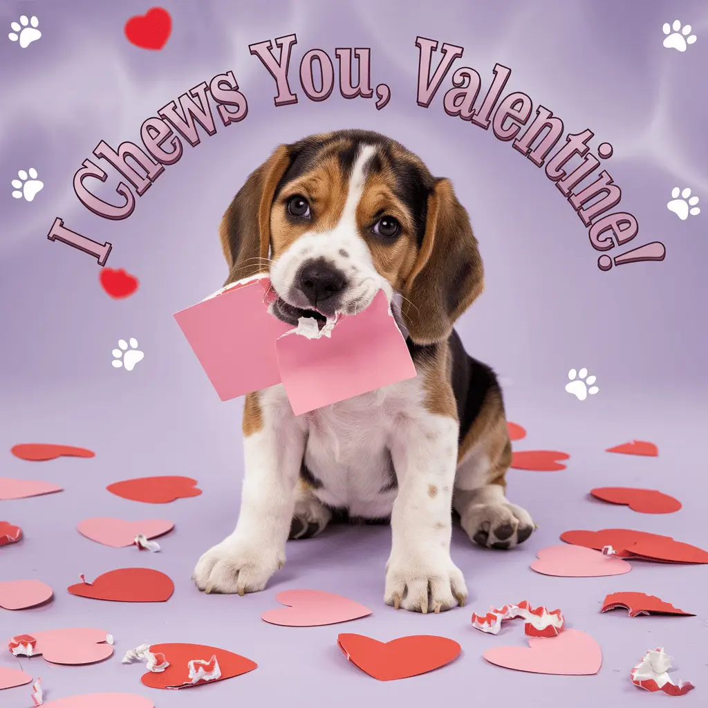 I Chews You Valentine Valentine Dog Puns