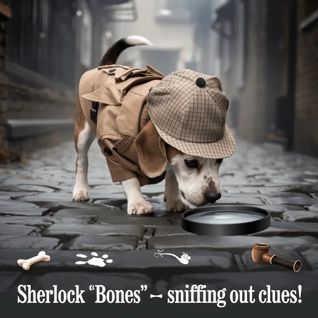 Sherlock Bones — sniffing out clues Detective Puns