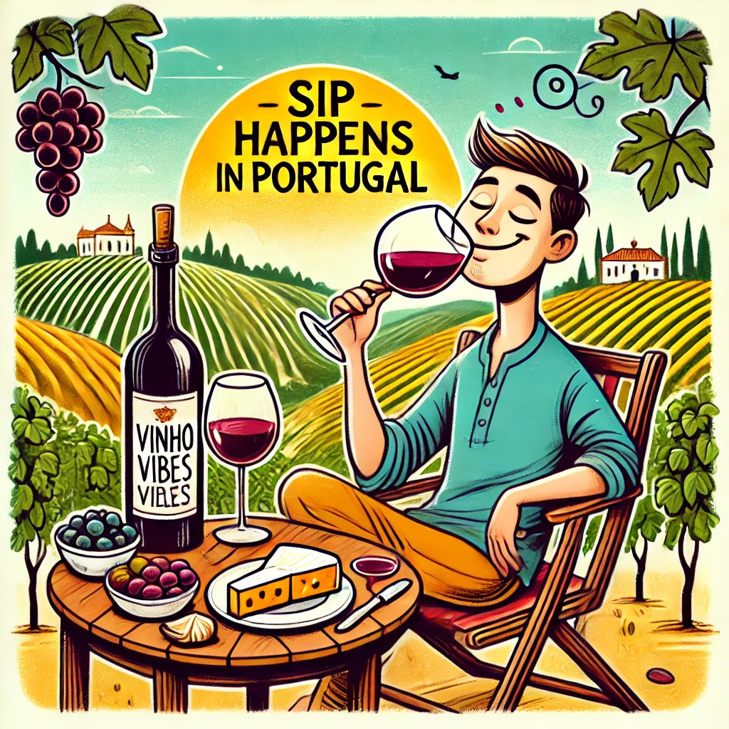 Sip Happens in Portugal Portugal Puns