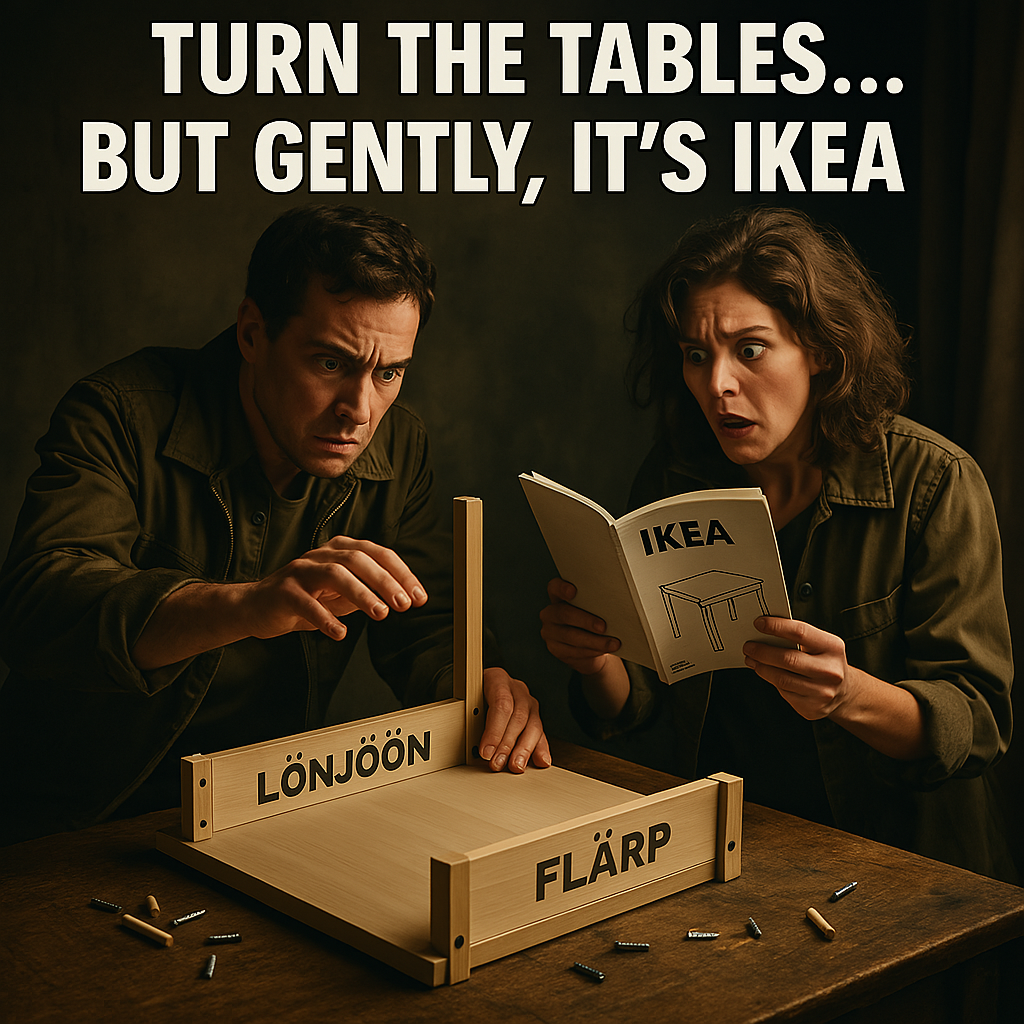 This table has periodic meetings. Table Puns