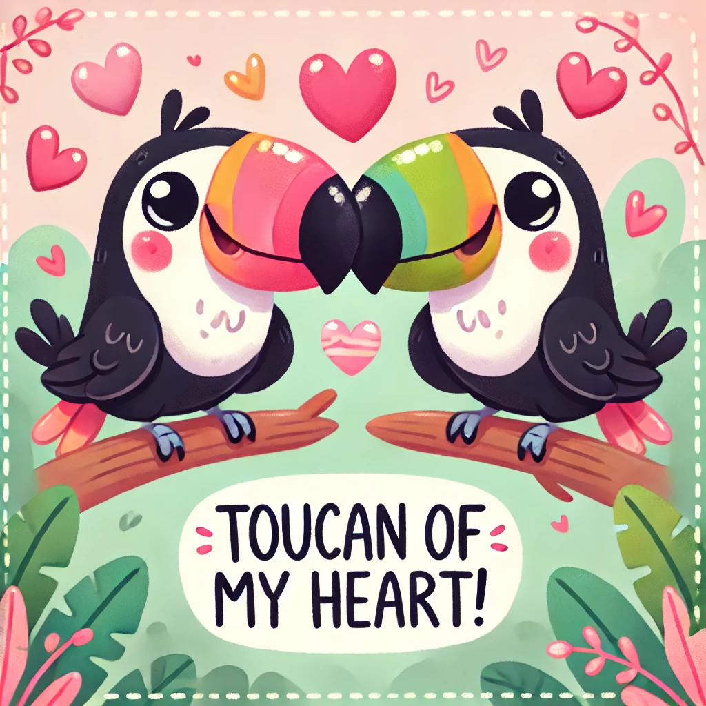 Toucan of my heart Toucan Puns