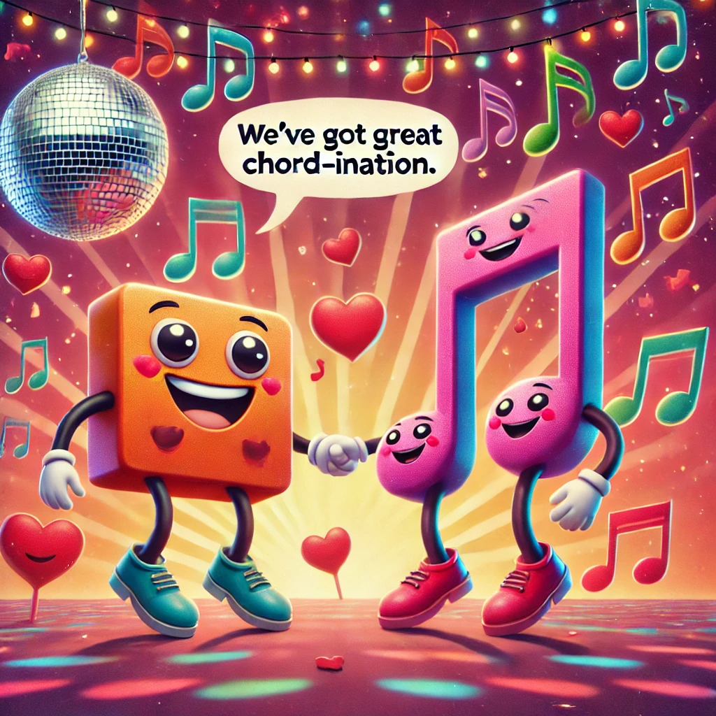 Weve got great chord ination. Music Valentines Puns