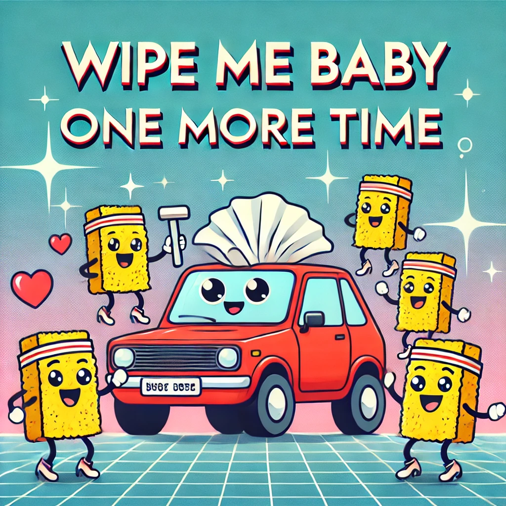Wipe Me Baby One More Time Car Wash Puns