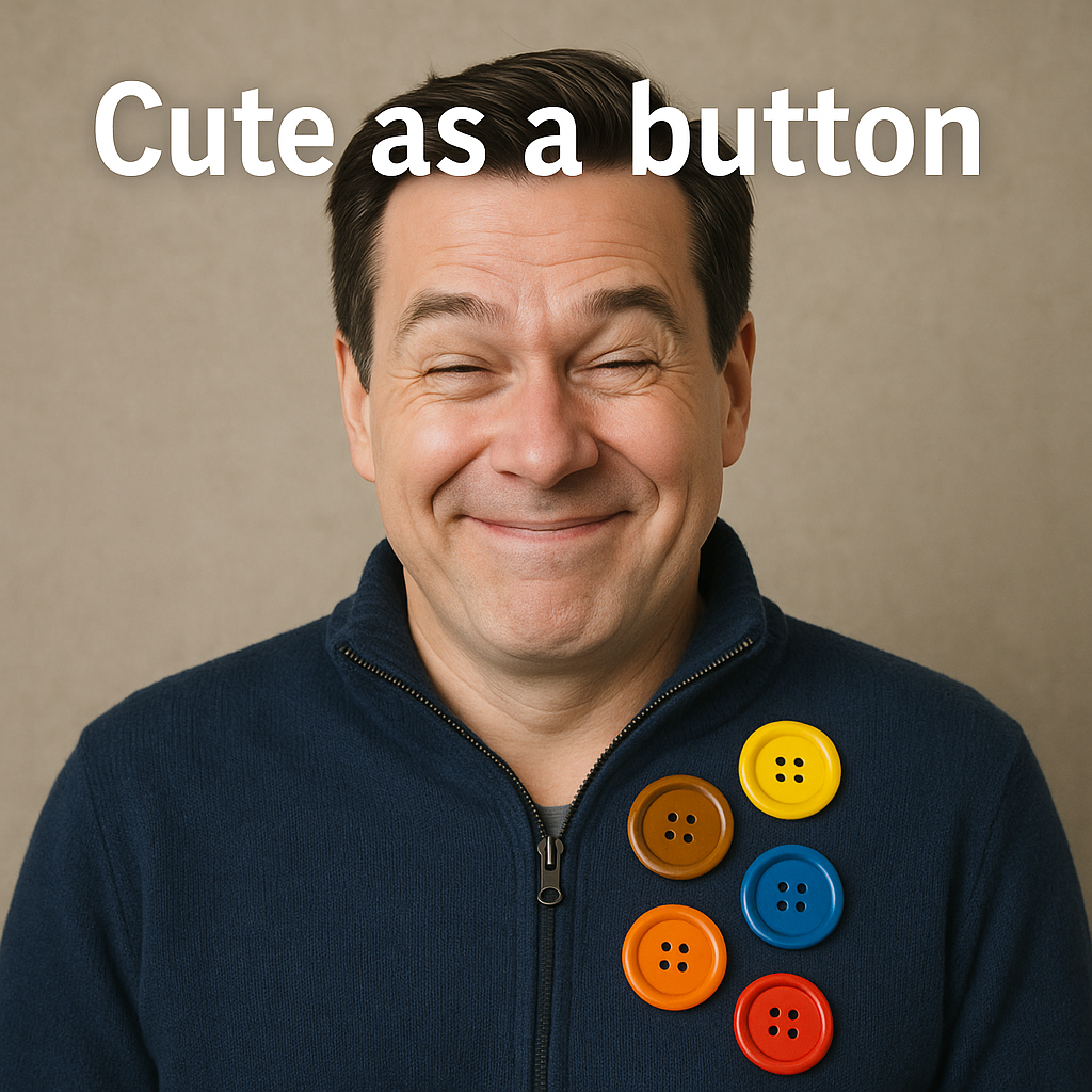 Cute as a button