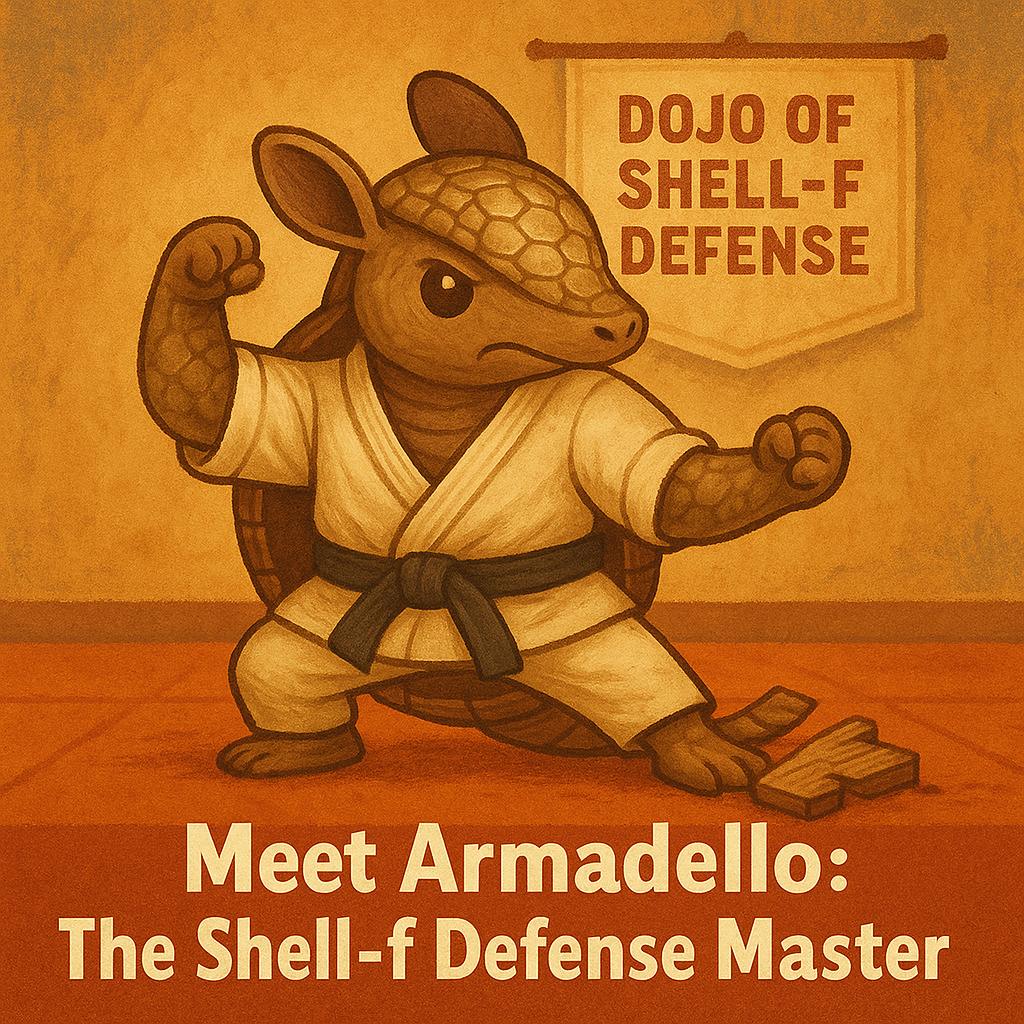 Meet Armadello The Shell f Defense Master Armadello Puns
