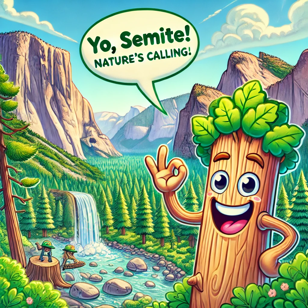 Yo Semite Natures calling. Yosemite Puns