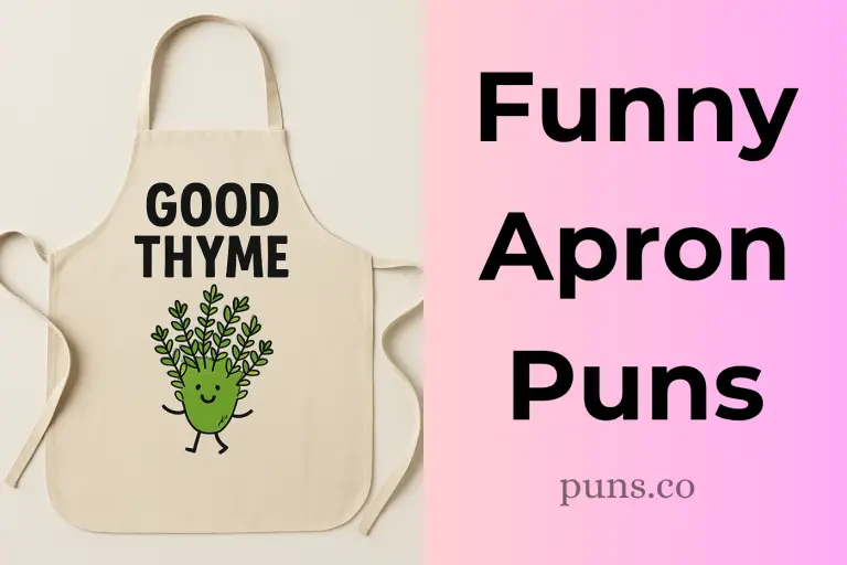 92 Apron Puns for Foodies Who Love a Dash of Wit!