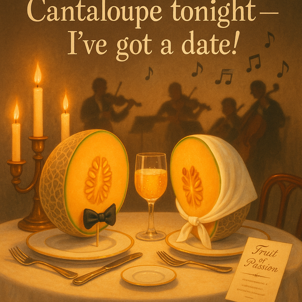 Cantaloupe tonight — Ive got a date Cantaloupe Puns