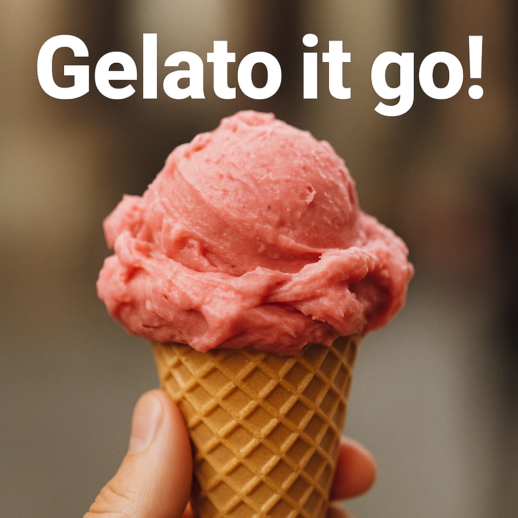 Gelato it go Gelato Puns