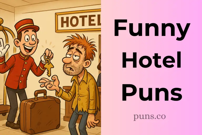 110 Hotel Puns to Upgrade Your Sense of Humor!