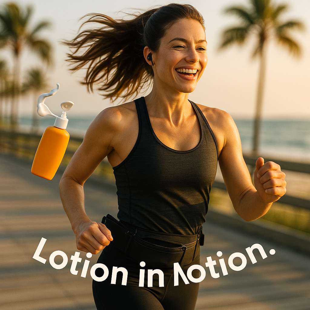 Lotion in Motion. Lotion Puns