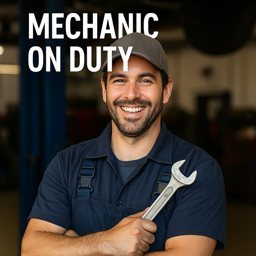 Mechanic on duty. Mechanic Puns