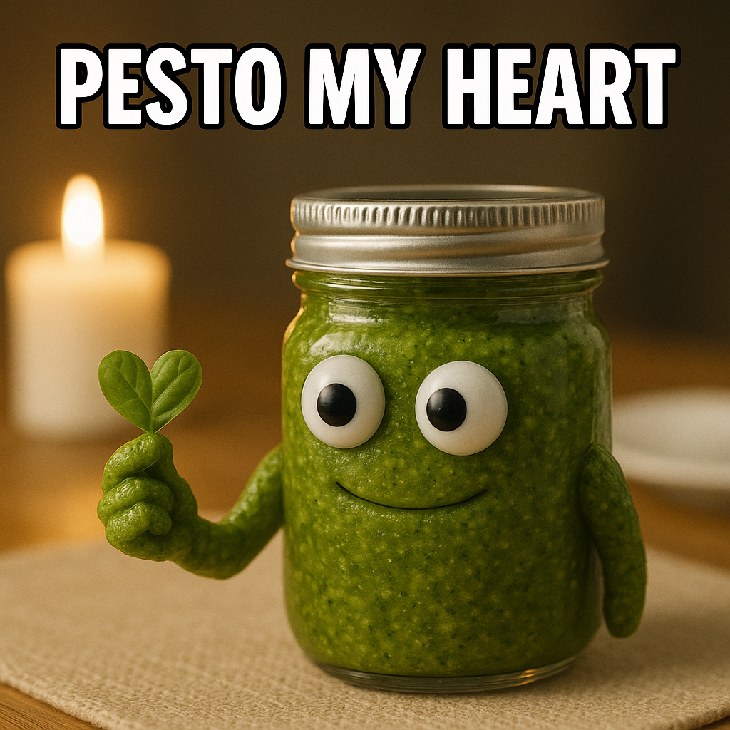 Pesto my Heart Pesto Puns