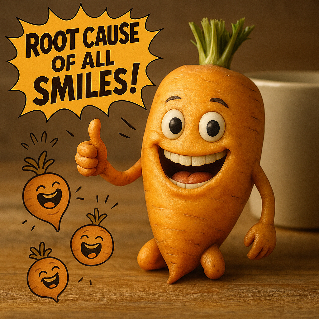 Root cause of all smiles Root Puns