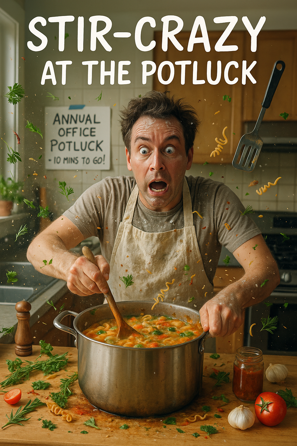 Stir Crazy at the Potluck Potluck Puns