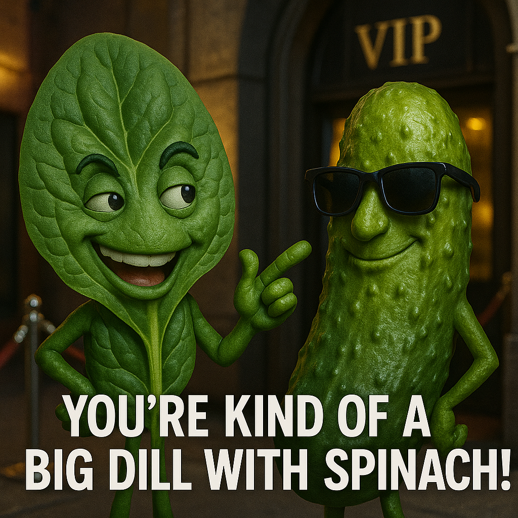 Youre Kind of a Big Dill with Spinach Spinach Puns