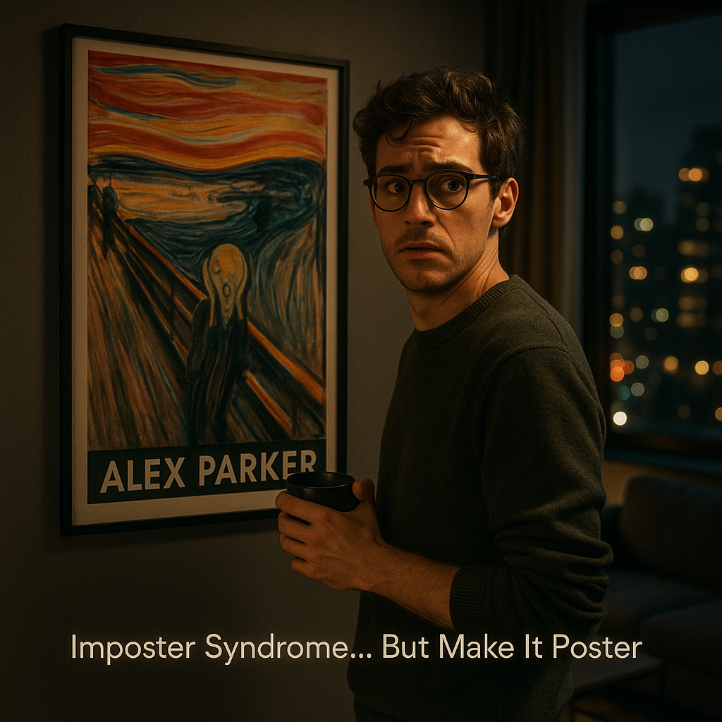 Imposter Syndrome. But Make It Poste Poster Puns
